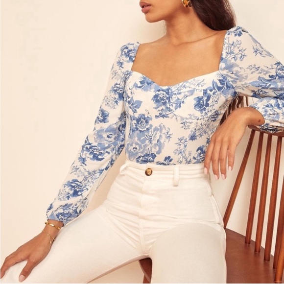 Reformation Tops - Reformation Reign floral top